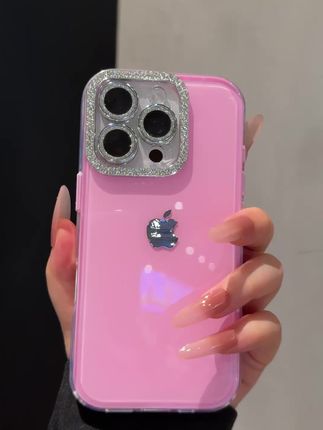 高级闪粉蜜桃粉的果冻手机壳~夏日的感觉~拍照超出片~#爱了爱了 #手机壳高级感ins #潮牌手机壳 #每日分享 #苹果手机壳