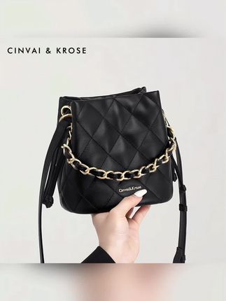 水桶包包女2025新款女士单肩手提斜挎小包#百搭包包 #时尚美包 #包包推荐 #水桶包 #手提单肩斜挎包