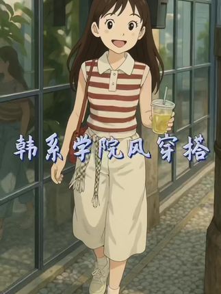 韩系百搭学院风高级感条纹拼接polo领无袖针织背心上衣女2025新款#好不好看你们说了算 #韩系穿搭 #这也太好看了 #气质穿搭 #美出高级感