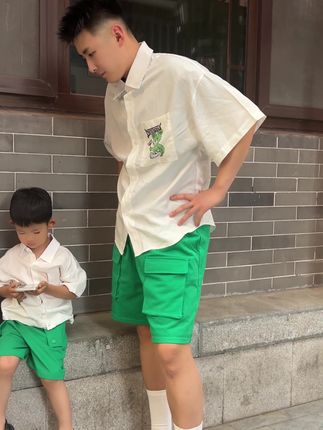 暑期穿搭,亲子穿搭,一家四口可穿的亲子装