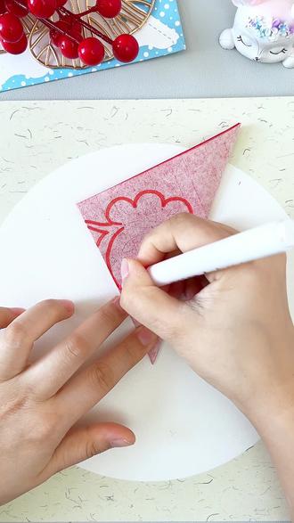 八方来财剪纸窗花 2026春节到了,画圆形剪八方来财剪纸窗花,喜庆又好看#手工DIY #剪纸 #窗花 #新年手工