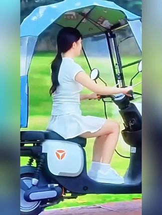 #电动车防雨遮阳棚#电摩防雨遮阳伞#雨天出行