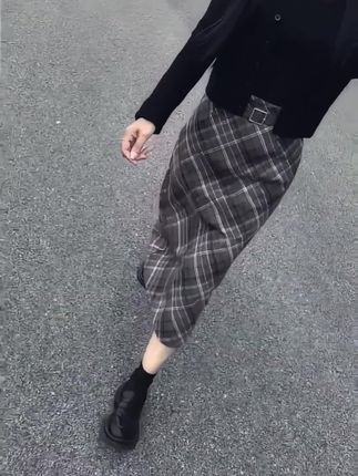 #秋季格子半身裙#半身裙#百搭半身裙