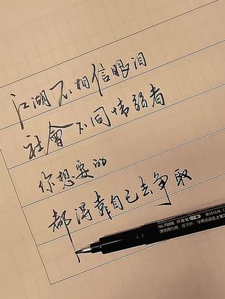 江湖不相信眼泪,社会不同情弱者,你想要的,都得靠自己去争取。 加油💪
