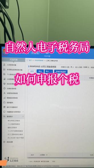 自然人电子税务局如何申报个税 #电子税务系统 #会计小白 #零基础学会计 #会计 #会计实操