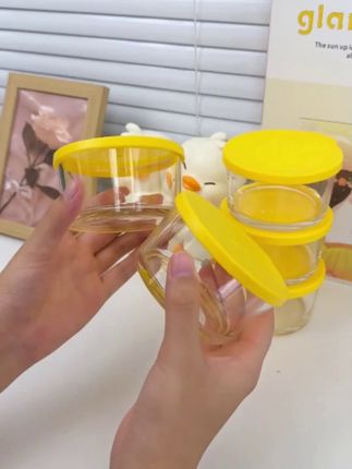 这个高品质玻璃保鲜碗,密封带盖,圆形款式,冷藏泡菜必选好物 #玻璃小碗#保鲜碗#玻璃保鲜碗#好物分享