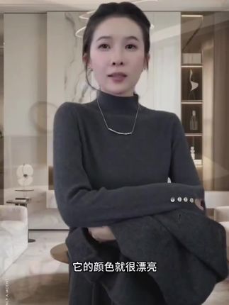 2025秋冬新款韩版简约纽扣半高领针织衫毛衣女打底衫上衣#半高领打底衫 #韩版针织衫 #毛衣半高领 @DOU+小助手@DOU+上热门