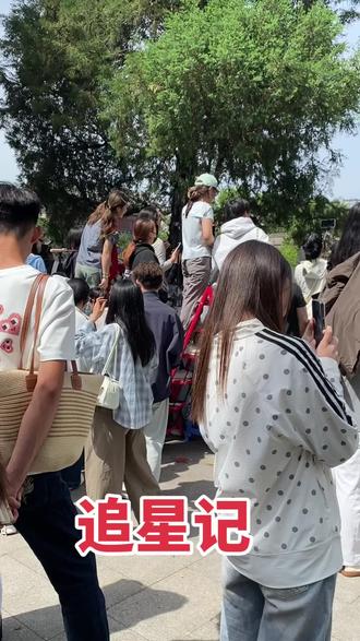 送完孩子赵苑走了一圈,然后骑车就到丛台公园了,人是真多啊,昨晚淋雨排了一晚上的队,太厉害了,估计今天全邯郸的大学生是不是多逃课来丛台公园和邯郸道了啊,以为只有年轻人这么厉害,看我视频穿红运动服的阿姨了吗?爬梯子上看明星呢,同样厉害👍!在邯郸生活了18年第一次知道丛台公园还有个南门,今天跑男们要从南门进去,大家都在南门里面里十层外八层的等着,我进去了也没地方站了,索性我就在门外等车进来吧,我没有看到车里的明星是谁,但车里的明星肯定看到站在门口外的我了,总结:你们都在看明星,我在看你们,加油吧年轻人们!#跑男来了