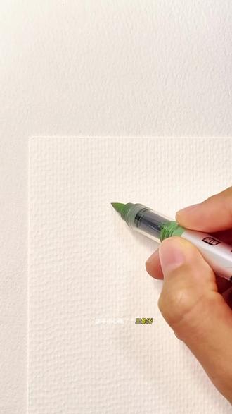 零基础也能画的雪景图#创作灵感#画画#绘画过程#丙烯马克笔