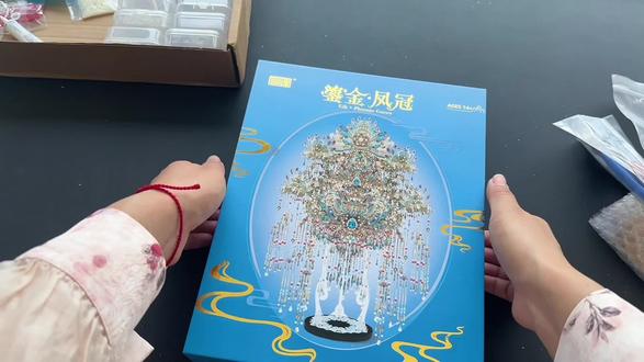 钢达鎏金凤冠拼装视频教程#绝美凤冠