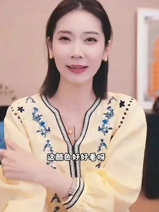 #100亚麻复古刺绣衬衫上衣#高品质女装#谁穿谁好看
