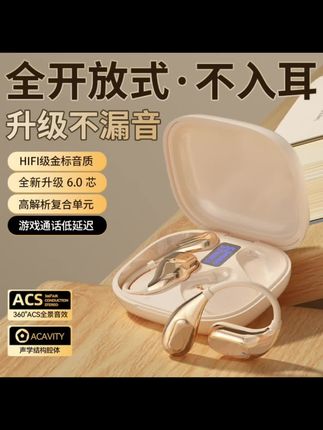 柏林之声无线蓝牙耳机超长续航降噪挂耳式安卓通用运动