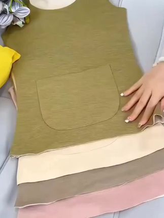 双口袋双兜保暖背心女徳绒无痕无痕舒适加厚暖宫护腰大码打底上衣 #德绒背心#保暖又好看 #德绒无痕保暖背心 #柔软亲肤 #好物推荐🔥