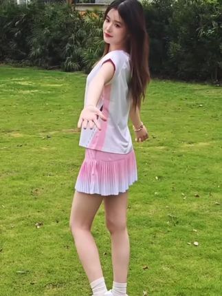 kawasaki/川崎太阳花系列羽毛球服男女吸汗速干短袖透气网球服#甜美风 #我又心动了 #清凉一夏