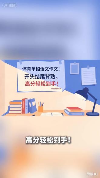 2026体育单招语文作文想拿高分,开头结尾背熟,轻松拿高分!拼搏坚持篇适用主题: 坚持、毅力、终局之战、汗水与收获#体育单招#26体育单招 #体育单招文化课 #体育单招文化考试