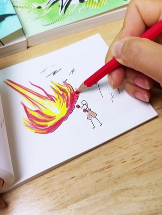 超炫酷的火柴人战争手翻书描摹书小朋友特别喜欢涂一涂锻炼控笔 #控笔训练 #火柴人 #火柴人绘画 #火柴人战争 #火柴人激斗