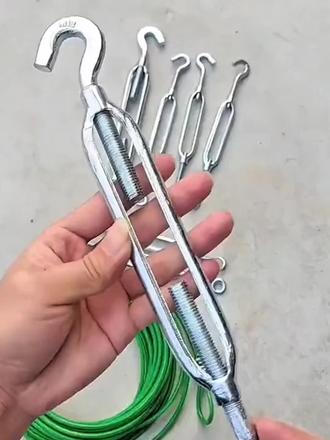钢丝绳收紧还得靠这个实用小工具啊! 可适配多种规格的钢丝绳收紧固定,操作顺手省力气,做牵拉固定特别好用。#好物推荐🔥 #五金工具 #高性能实用工具 #花篮螺丝 #开体花篮螺丝