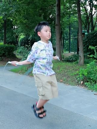 361°竞速跳绳轴承可签名儿童中小学生考试加粗不打结体测训练绳子