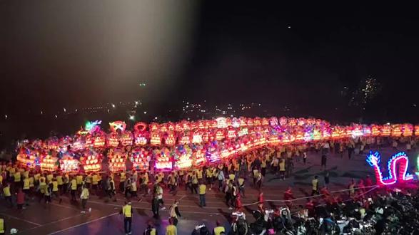 璀璨非遗夜|漳平新桥板凳花灯龙🐉