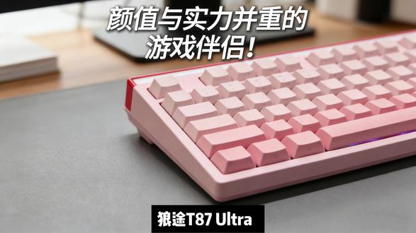 这两天我用这款狼途T87 ultra写文案,肝游戏,算是把这款键盘能用到的特色全部安排了一遍,总的来说这款键盘算是满足了我日常使用的全部需求,关键颜值还超高,配合上我全黑的桌搭色系,这个键盘绝对是一抹亮色了,所以我比较推荐各位对键盘使用要求比较高且预算有限的宝子,相信它会给你带来不俗的体验#狼途t87 #狼途 #游戏键盘