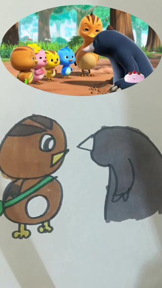 萌鸡小队简笔画#简笔画 #创意儿童画 #动画