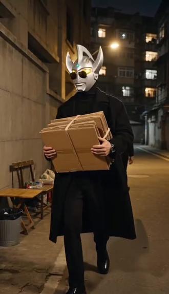 #AI纸板交易趣事 #随变一拍都很夯 #al生成 #有趣的创意 #奥特曼