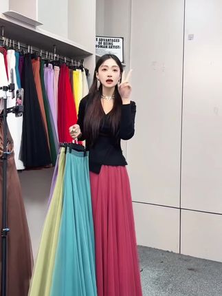 (经典版)春秋长裙720度20米网纱裙春夏显瘦大摆A字裙纱裙 #纱裙 #显瘦 #春夏 #长裙 #大摆裙