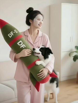 最有安全感的抱枕出现了,覆盖全球,这安全感满满!!! #东风5c打击范围覆盖全球#东风5c#每日分享 #东风5c模型