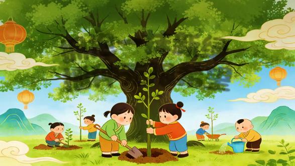 312植树节主题班会PPT含讲稿 领取地址:WWW.LFPPT.COM
#植树节主题班会PPT #PPT含讲稿
这套PPT的标题为“3.12植树节守护绿色家园主题班会”,内容围绕植树节系统展开,旨在宣传环保理念和倡导实际行动。其整体设计风格以绿色为主色调,配合清新自然的插图,图文并茂,结构清晰。内容分为四个主要部分。第一部分“植树节由来和发展”追溯了植树节的历史渊源,从中国古代的插柳植树传统、韦孝宽用槐树替代官道土台的创举,到孙中山先生倡导植树造林的功绩,最终讲述了植树节被正式确立为3月12日的历史过程,并简要提及了其他国家的植树节日期。第二部分“植树与环保的关系”重点阐述了树木对环境的多重生态价值,核心内容包括:净化空气(吸收有害气体、滞尘减霾)、保持水土(减缓径流、固持土壤)、调节气候(降温增湿、缓解热岛效应)以及保护生物多样性(提供栖息地、丰富生态系统)。第三部分“认识一棵树的价值”通过列举一棵50年树龄的树木所能创造的巨大经济价值(约133万元人民币),直观地说明了树木的生态效益。同时,该部分以对比方式指出了如果不进行植树造林可能导致的严重后果,如土地沙化、水土流失等。第四部分“一起践行绿色环保”是行动倡议篇,从个人角度提出了具体的环保行动指南,包括爱护花草、节约用纸、减少一次性用品使用、选择绿色出行等。最后详细展示了植树的具体步骤(挖坑、种树、浇水、呵护),并以一封《植树节绿色行动倡议书》作为结尾,号召同学们立即行动起来。整套PPT逻辑连贯,从历史认知到生态知识,再到价值认同,最终落脚于实践行动,完整地呈现了一次主题班会的核心内容与目标。