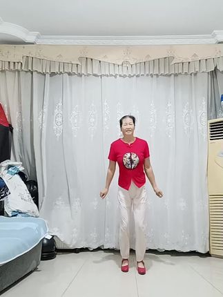 跳的不好,开心就好,边学边跳的,只要自己开心