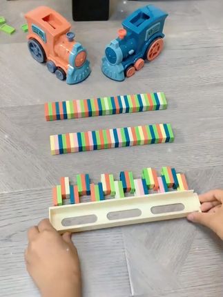 多米诺骨牌小火车儿童男孩益智自动投发放车积木玩具电动3岁女孩4#玩具推荐 #儿童玩具 #玩具乐园 #玩具视频 #儿童益智