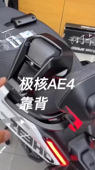 适用于极核电摩AE4SE+/AE4pro改装铝合金靠背后扶手AE5i靠垫配件