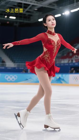 冰上芭蕾 冰上美术#滑冰场 #花滑