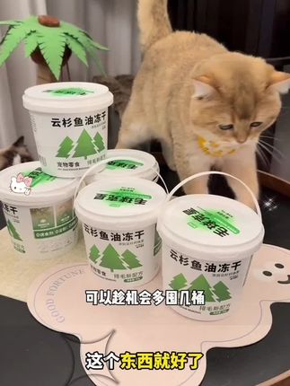 云杉排毛#冻干猫零食 去毛化毛球天然健康猫草美味#营养猫咪狗零食