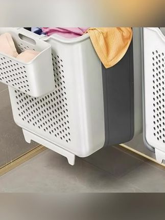 #郝劭文 推荐免打孔脏衣篓可折叠浴室放衣服大号收纳桶神器洗衣篓脏衣收纳筐#脏衣篮 #脏衣篓 #收纳筐 #收纳脏衣服篓子