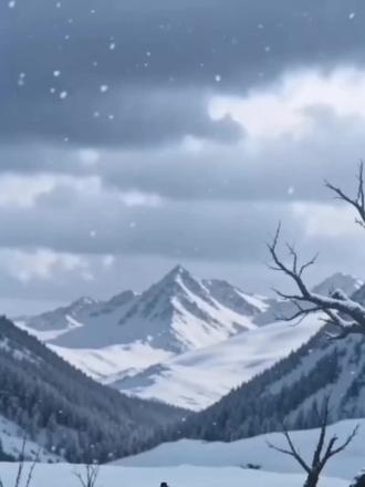 我也做个雪山救狐狸的。#雪山救狐狸 #搞笑视频 #AI制作