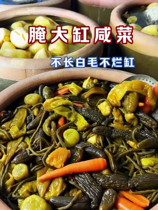 #大缸咸菜 #东北咸菜 #腌咸菜 #酸咸菜 #过冬咸菜