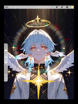 procreate如何一键生成彩虹光圈🎨#procreate#插画 #绘画教程 #板绘