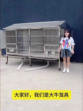 这款大牛狗笼都是不锈钢材质,不怕生锈,结实更耐用。而且空间很大。可以在里面铺上凉席。夏天可以遮太阳,雨天可以挡雨,冬天可以御寒。一年四季都能用,厂家直销。尺寸还可以定制哦。子母母狗笼可以定制。喜欢赶紧给你家毛孩子安排一个吧。#狗笼#萌宠推荐官 #德牧 #不养狗不知道养狗的乐趣 #无限回购的宝藏单品