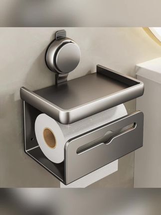 卫生间想挂纸巾又怕打孔?这款吸盘架绝了!一吸就稳,还能顺手放手机~不好用能退,闭眼入! #租房神器 #浴室收纳 #免钉好物 #居家必备 #生活小技巧