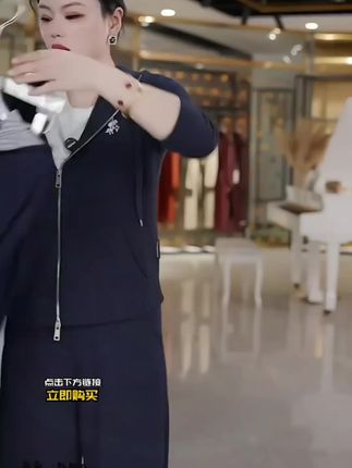 A039运动休闲套装女2025秋季新款连帽格子卫衣+阔腿裤两件套#休闲套装#运动套装#套装推荐#初秋新款#新款上新