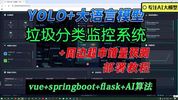 基于双阶段YOLO检测分类和大语言模型的智能垃圾分类监控系统 基于双阶段YOLO检测分类和大语言模型的智能垃圾分类监控系统(vue+springboot+flask+AI算法)