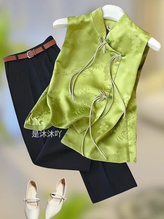 #新中式穿搭#短袖上衣#夏季穿搭#谁穿谁好看#