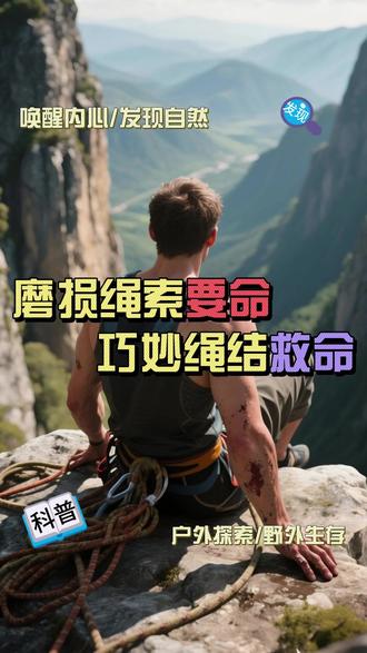 ⚠️救命!磨损绳索秒变安全的神操作! 😭一根磨损的绳索暗藏 “定时炸弹”!
表面磨损的绳索,不仅承重能力大打折扣,随时可能突然断裂,在攀岩、高空作业、野外救援等场景中,分分钟酿成大祸😱!
别怕!今天教你一招,让绳索重新恢复安全状态!
💥 超简单绳索修复术:
只需在磨损处打上特定绳结,就能巧妙分散受力,让磨损部分不再承受压力,原本危险的磨损绳索瞬间重获新生,安全值拉满💯!
🌟 适用场景:
攀岩时发现安全绳磨损,紧急修复继续挑战高峰🧗
户外救援时,临时加固磨损绳索,保障生命通道安全🚁
露营搭帐篷,快速处理磨损拉绳,安心享受惬意时光⛺
快戳视频,解锁这招救命绳结打法,关键时刻能保命!从此告别磨损绳索带来的恐慌,安全感直接拉满🔒!#绳结 #户外运动 #露营 #户外 #野外生存