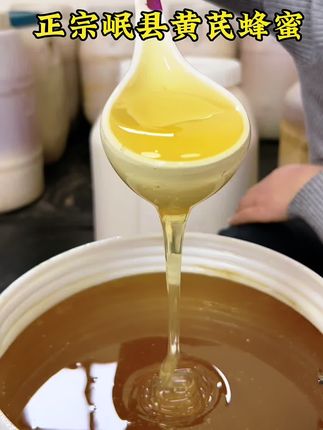 一年只取一次的黄芪蜂蜜,采用传统工艺 蜂浆花粉全都保存其中,想吃原浆原蜜的蜂蜜来我家#黄芪#蜂蜜#甘肃