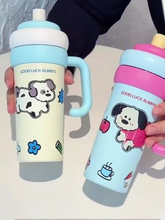 这个水杯也太可爱了吧!小狗图案萌化了,日常喝水都开心~✨🥤 #可爱水杯 #自用好物推荐