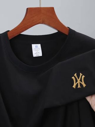 【WY刺绣】潮流休闲韩版高档打底百搭出行旅游短袖网红T恤 #修身显瘦 #谁穿谁好看#休闲百搭#柔软舒适