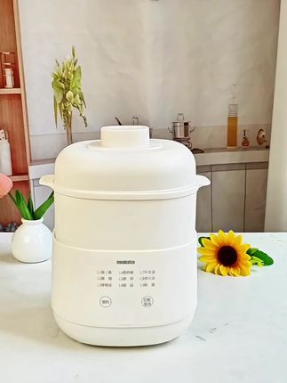 万利达多功能陶瓷电炖锅电蒸炖智能预约养生陶瓷隔水炖煲汤炖锅#电炖锅 #隔水炖锅 #陶瓷电炖锅 #养生炖锅 #巨量千川