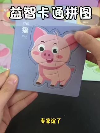 启蒙拼图儿童益智早教玩具入门级1-3岁女孩宝宝男孩积木实物拼图#早教益智玩具 #专注力练习