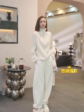 熙薇【半暖高领】百搭长袖毛衣#女神穿搭 #女装穿搭 #慵懒风穿搭 #高级感穿搭 #显高显瘦穿搭